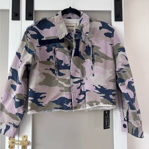 Zadig & Voltaire Camouflage Jacket in Pink and Green